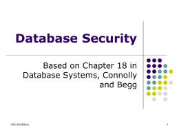 Database Security - La Salle University