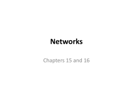 Networks - UT Computer Science