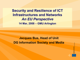 Secure and resilient ICT infrastructures