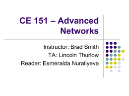 CE 151 - Network Administration