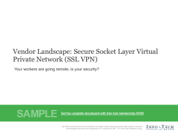 SSL VPN Vendor Landscape Storyboard-SAMPLE-flash - Info