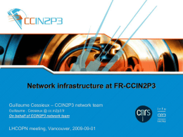 LHCOPN connectivity for FR-CCIN2P3