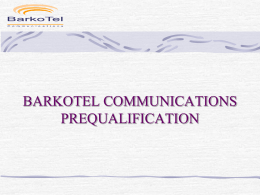 BARKOTEL COMMUNICATION