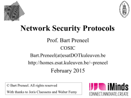Network security protocols - Secure Application Development