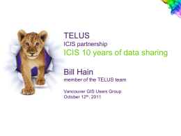 WHAT IS ICIS - GIS Users Group