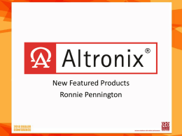 Altronix - Galaxy Control Systems