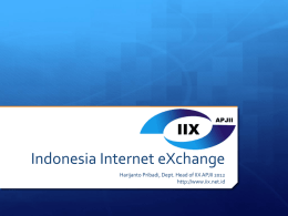Indonesia Internet eXchange / IIX