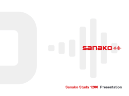 Sanako Study 1200 v. 6.00 Product Presentation