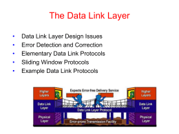 Lecture 3: Data Link Layer