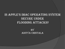 Aditya Chintala`s presentation on Comparing Windows and Mac