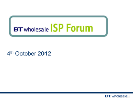 ISP Forum 4th October 2012 slides final