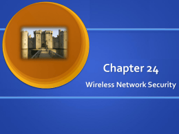 Wireless Network Security