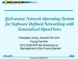 QoS-aware Network Operating System for Software Defined