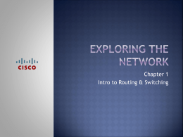 Chapter 1 Exploring the Network