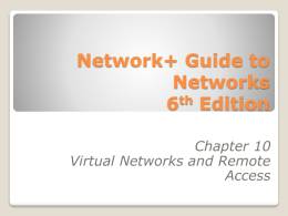 Network+ Guide to Networks 6th Edition