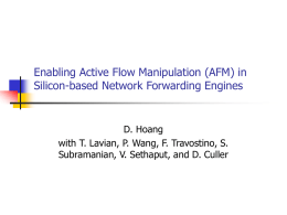 Enabling Active Flow Manipulation (AFM)