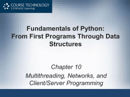 Fundamentals of Python: From First Programs Through Data