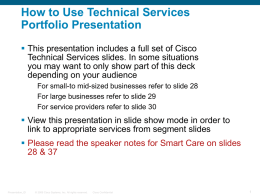 Cisco Technical Services