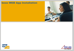 WEB Apps installation