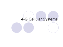4-G Cellular Systems