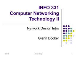 Network design intro