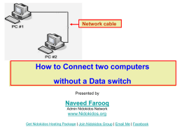 Connecting two computers