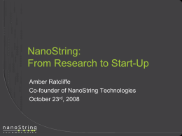 History of NanoString