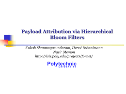 Payload Attribution via Hierarchical Bloom Filters