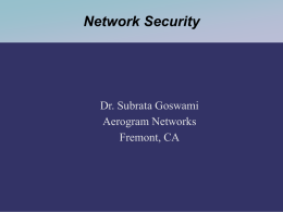 Network Security - UC Davis: Networks Lab