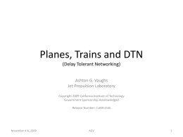 Planes, Trains and DTN - Applied Physics Laboratory