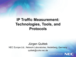 IP Traffic Measurement