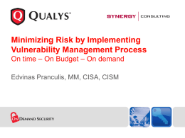 Qualys Corporate Presentation