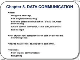 Chapter 8. DATA COMMUNICATION