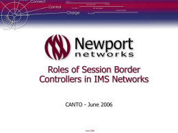 Roles of Session Border Controllers in IMS Networks