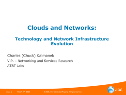 Cloudnet: XXX XXX XXX - Enabling Computing Technologies (ECT)