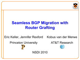 Seamless BGP Migration with Router Grafting