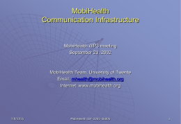 Mobile Health Communication Infrastructure
