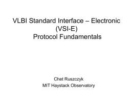 VSI-E Protocol Fundamentals
