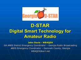 D-STAR Operation and Programming