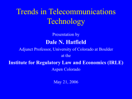 Recent Developments in Telecommunications Technology