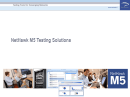NetHawk M5 Multi-Analyser Presentation