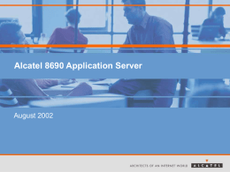 Alcatel 8690 Application Server