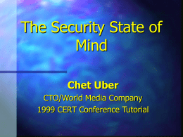 The Security State of Mind