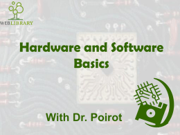 Hardware Basics - Tcet Home Page | TCET