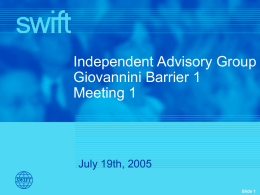 SWIFT Securities stand