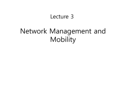 Network Management and Mobility