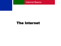 The Internet - Montclair State University