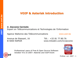 VOIP & Asterisk introduction