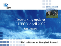 CHECO networking update