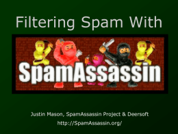 Filtering Spam With SpamAssassin